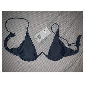 Gray Wired Bikini Top